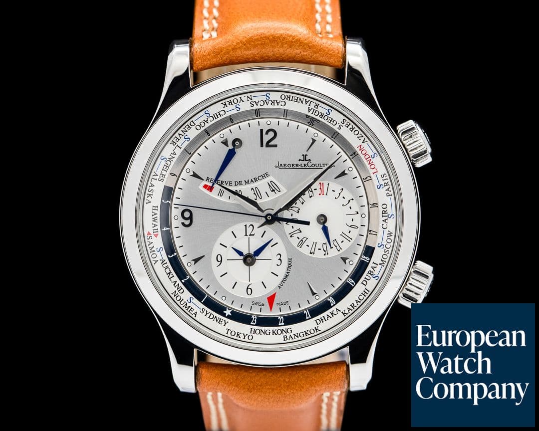 Image of Jaeger LeCoultre Q1528420 Master World Geographic SS Silver Dial