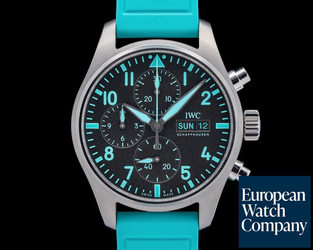 Image of IWC Pilot's Chronograph Mercedes-AMG Petronas Titanium Black Dial 2025