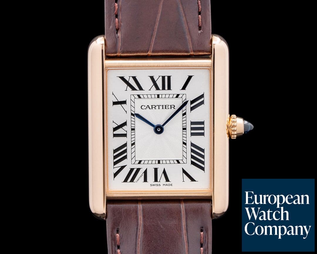 Image of Cartier Tank Louis Cartier Large 18K Rose Gold Silver Dial 2025
