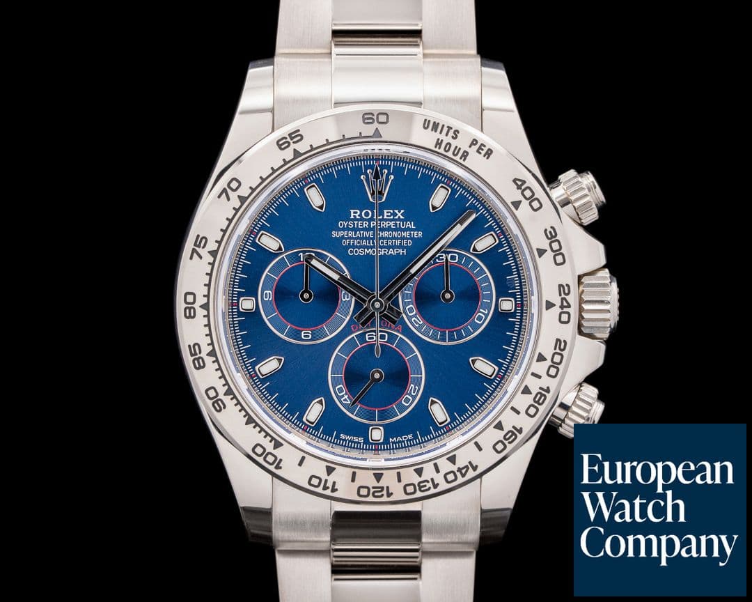 Image of Rolex 116509 Daytona 18K White Gold Blue Dial