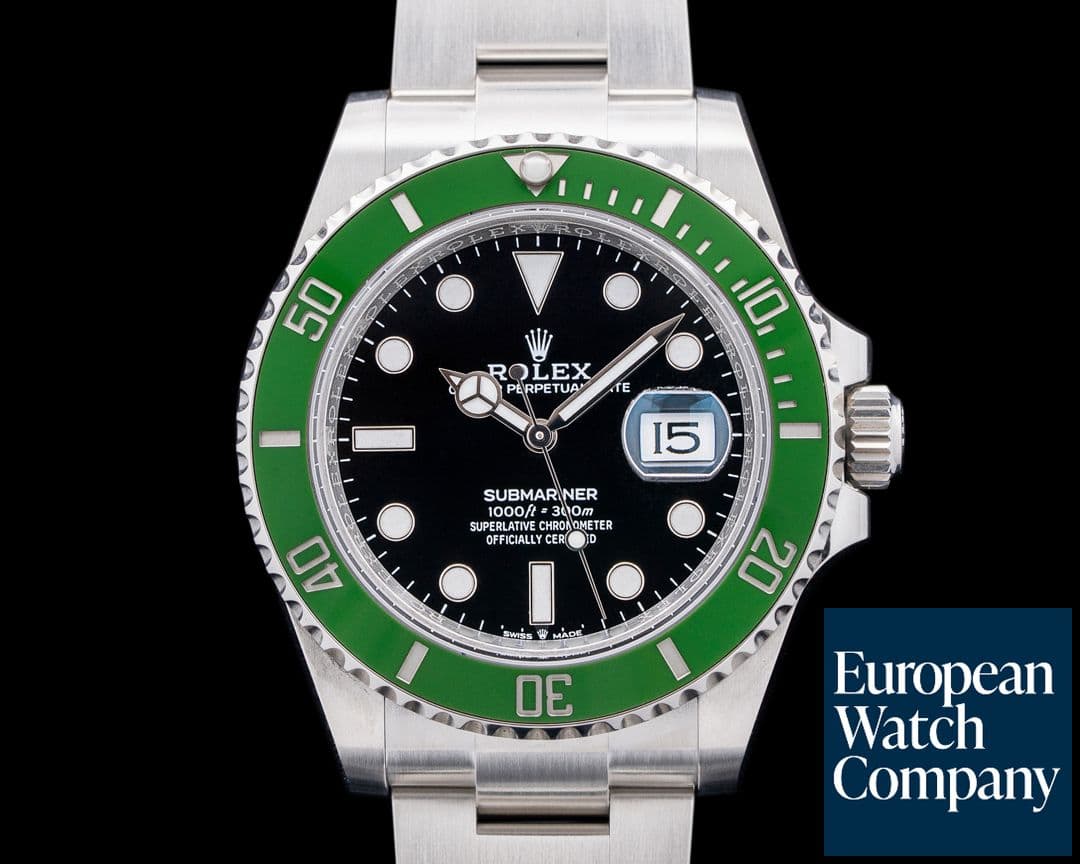 Image of Rolex 126610LV Submariner Date Green "Kermit" SS Black Dial