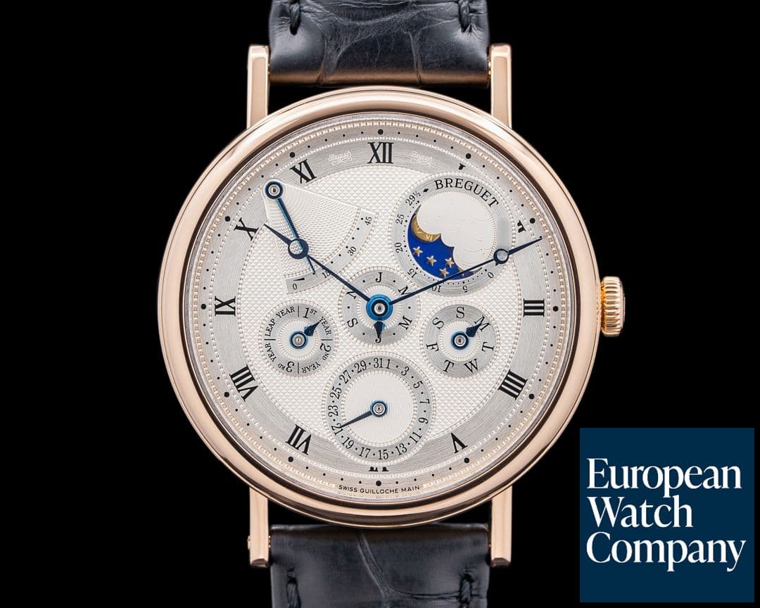 Image of Breguet 5327BR Classique Perpetual Calendar 18K Rose Gold Silver Dial