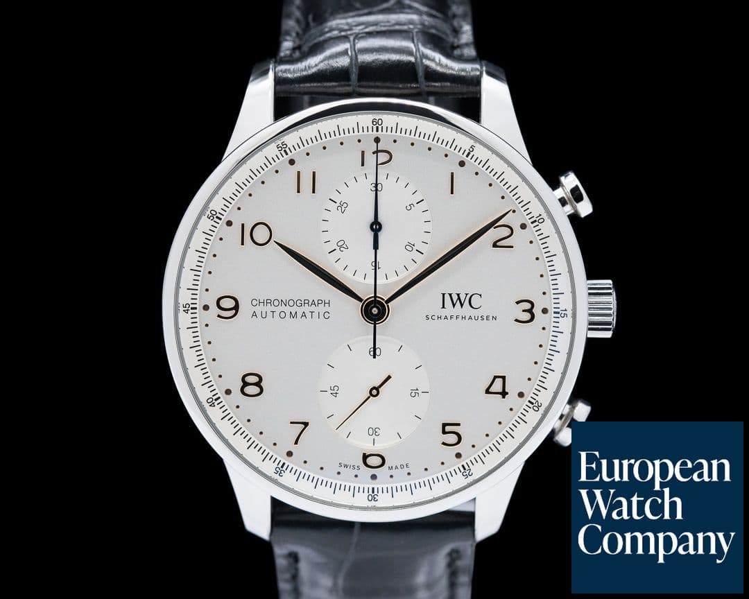 Image of IWC IW371604 Portugieser Chronograph SS Silver Dial