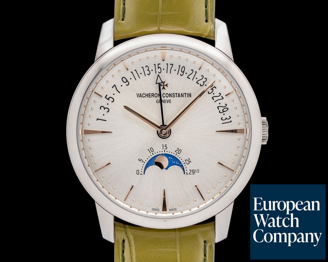 Image of Vacheron Constantin 4010U Traditionnelle Retrograde Date Moonphase 18K WG Silver Dial 2025