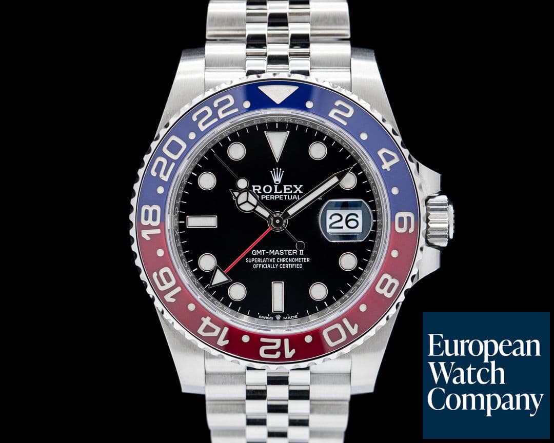 Image of Rolex 126710BLRO GMT-Master II Pepsi SS Black Dial