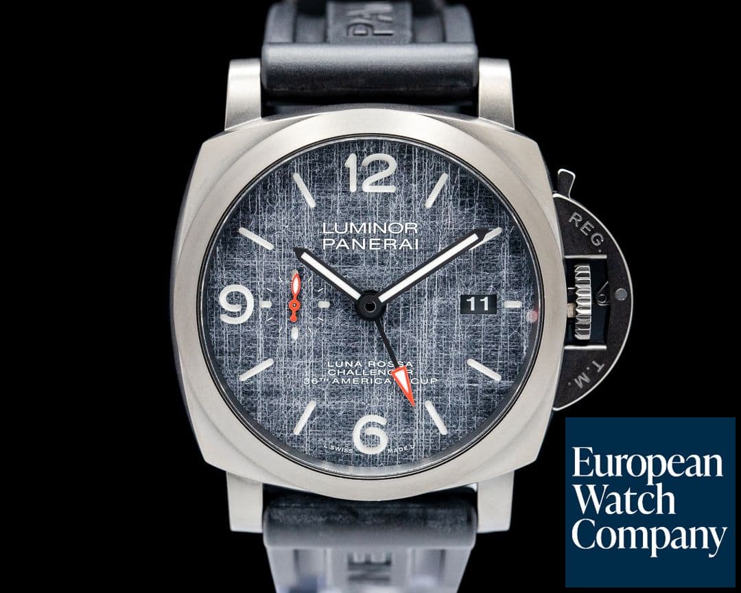 Image of Panerai PAM01036 Luminor Luna Rossa GMT DLC Titanium Gray Dial