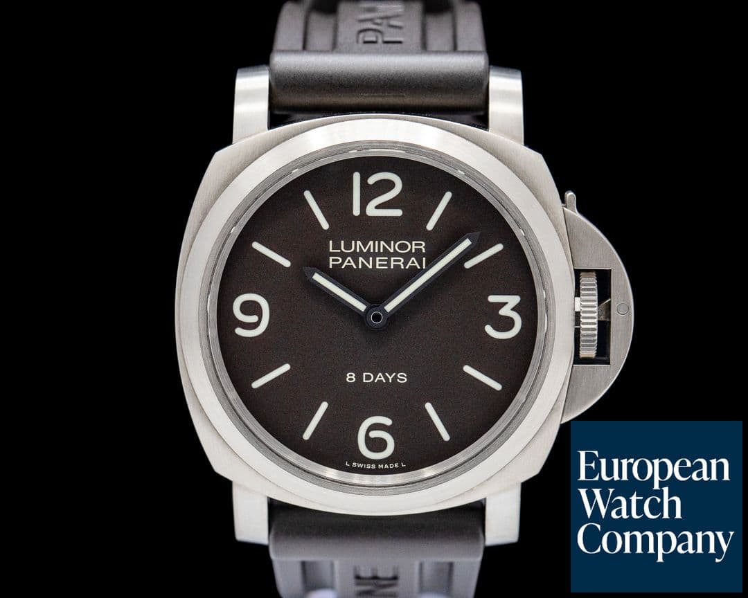 Image of Panerai PAM00562 Luminor Base 8 Days Titanium Brown Dial
