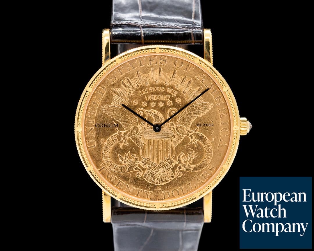 Image of Corum USA $20 Double Eagle Coin 1904 18K Yellow Gold UNWORN