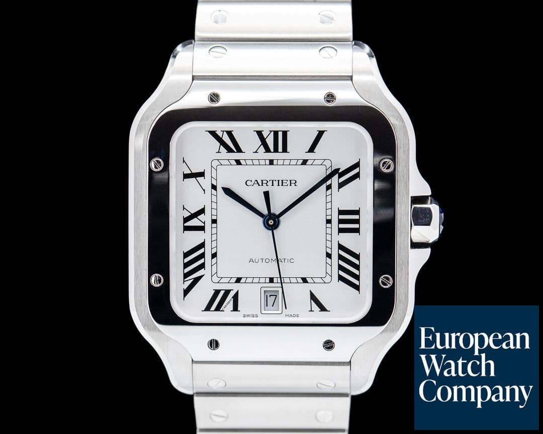 Image of Cartier WSSA0018 Santos de Cartier Large SS Silver Dial 2024