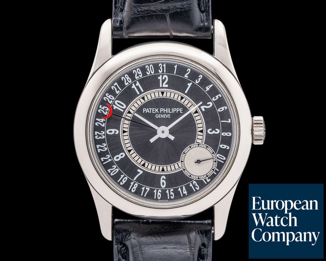 Image of Patek Philippe 6000G Calatrava 18K White Gold Gray Dial