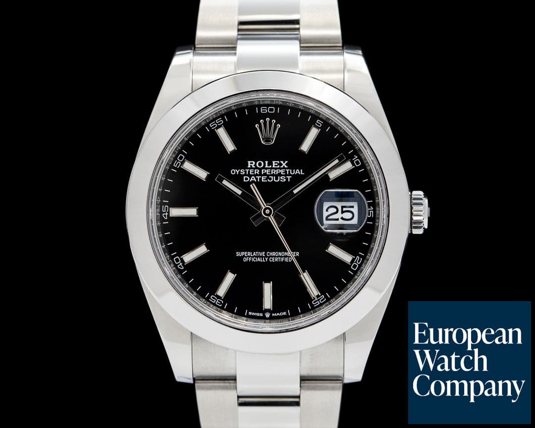 Image of Rolex 126300 Datejust 41MM SS Black Dial 2024 FULL SET