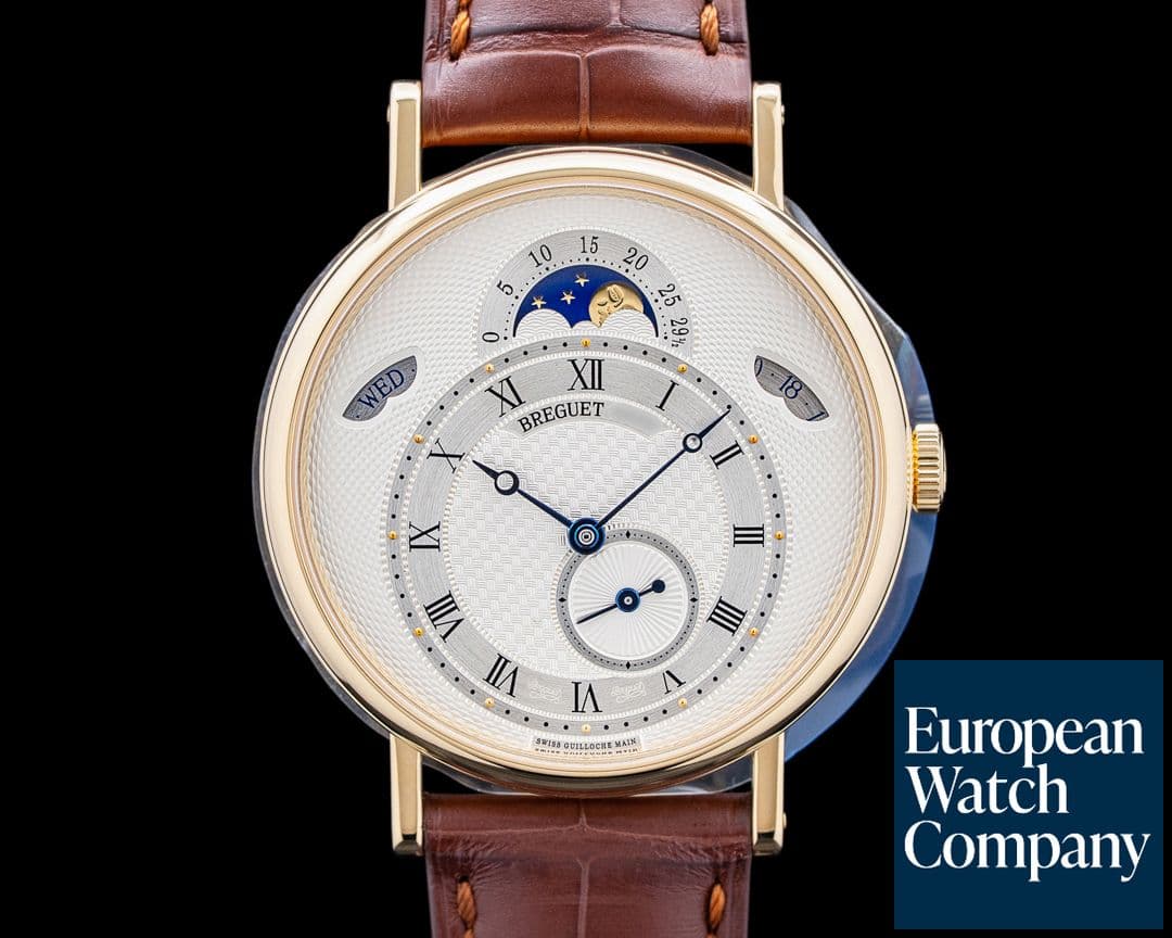 Image of Breguet 7337BA Classique Moonphase Day Date 18K Yellow Gold Silver Dial