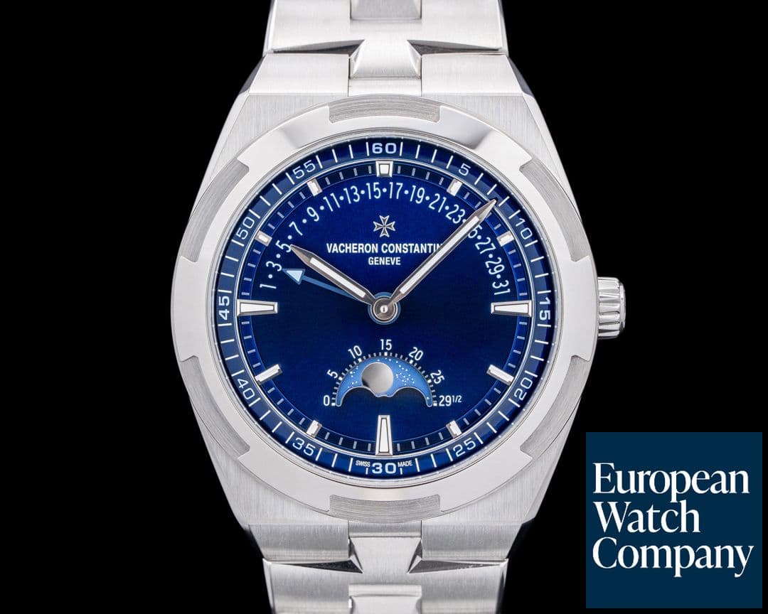 Image of Vacheron Constantin 4000V Overseas Moonphase Retrograde Date SS Blue Dial 2025