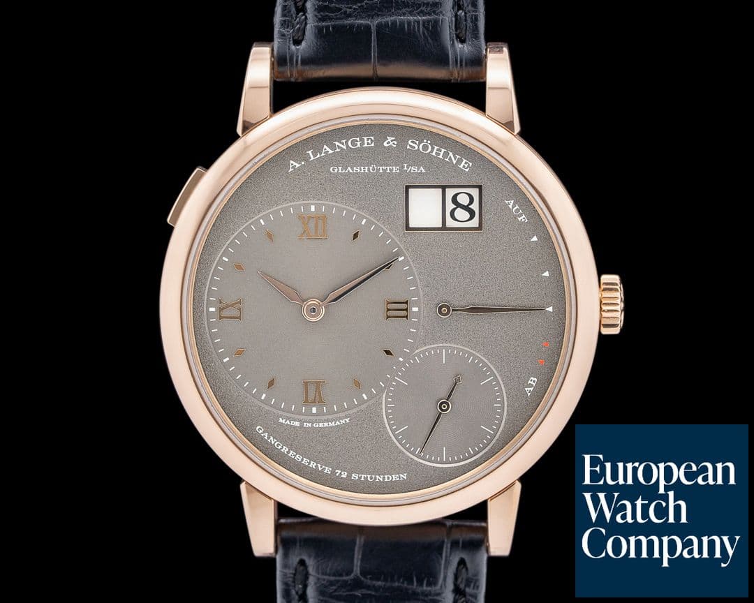 Image of A. Lange and Sohne 137.033 Grand Lange 1 18K Rose Gold Gray Dial