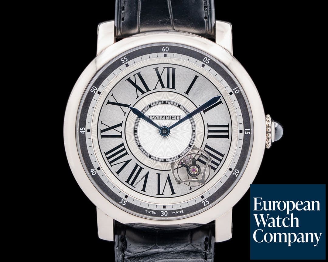 Image of Cartier W1556204 Rotonde de Cartier Astrotourbillon 18K White Gold Silver Dial