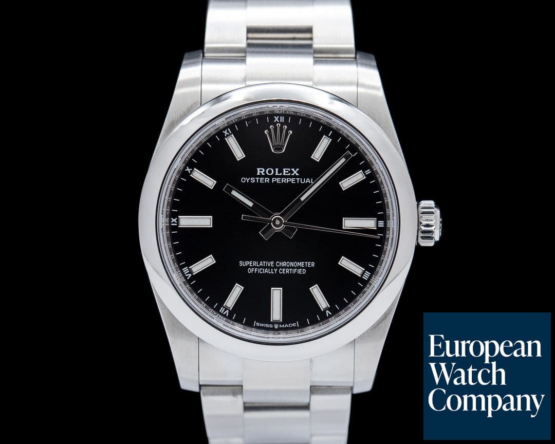 Image of Rolex 124200 Oyster Perpetual 34MM SS Black Dial