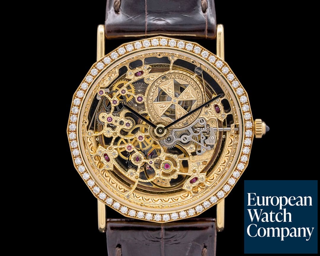 Image of Vacheron Constantin 43502 Patrimony 18K Yellow Gold Skeleton Dial RARE