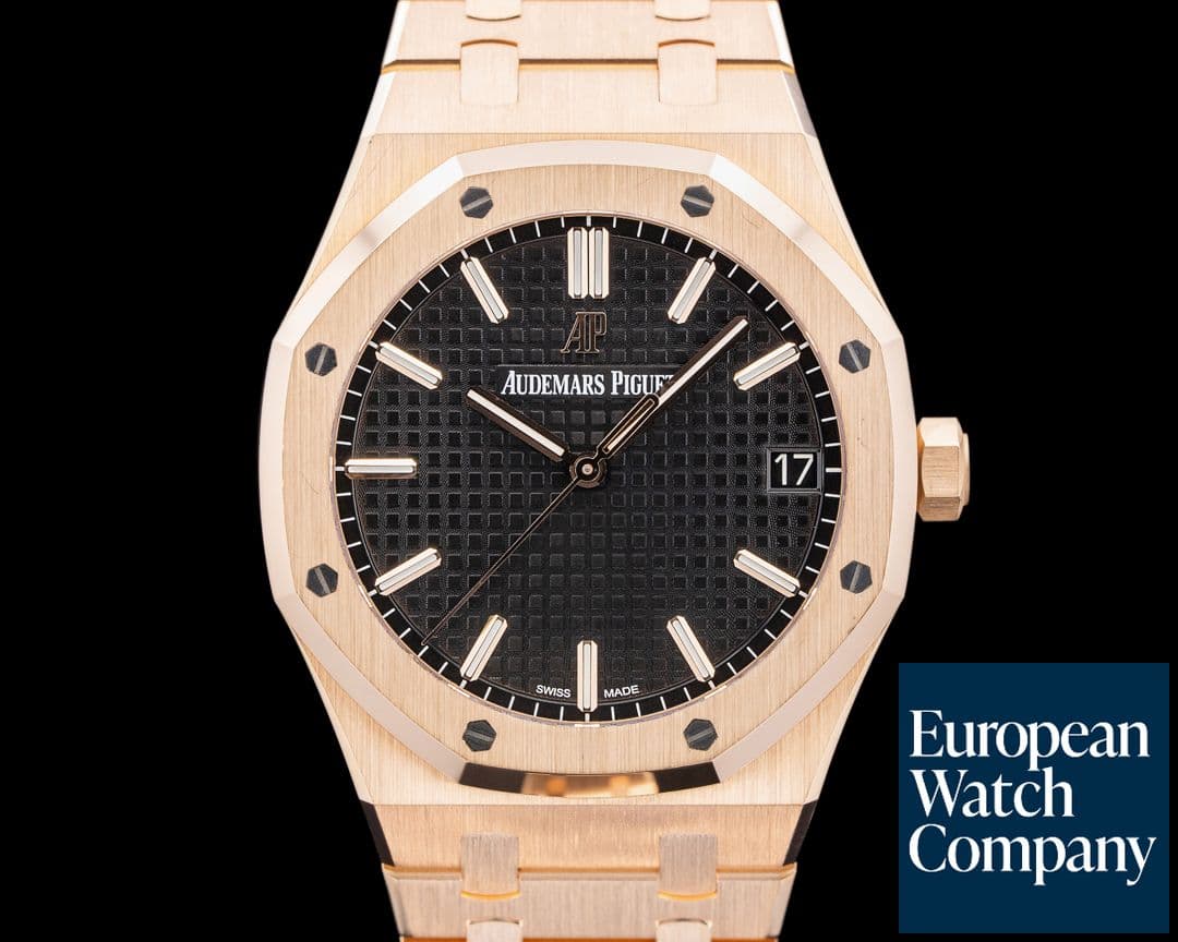 Image of Audemars Piguet 15500OR Royal Oak 18K Rose Gold Black Dial