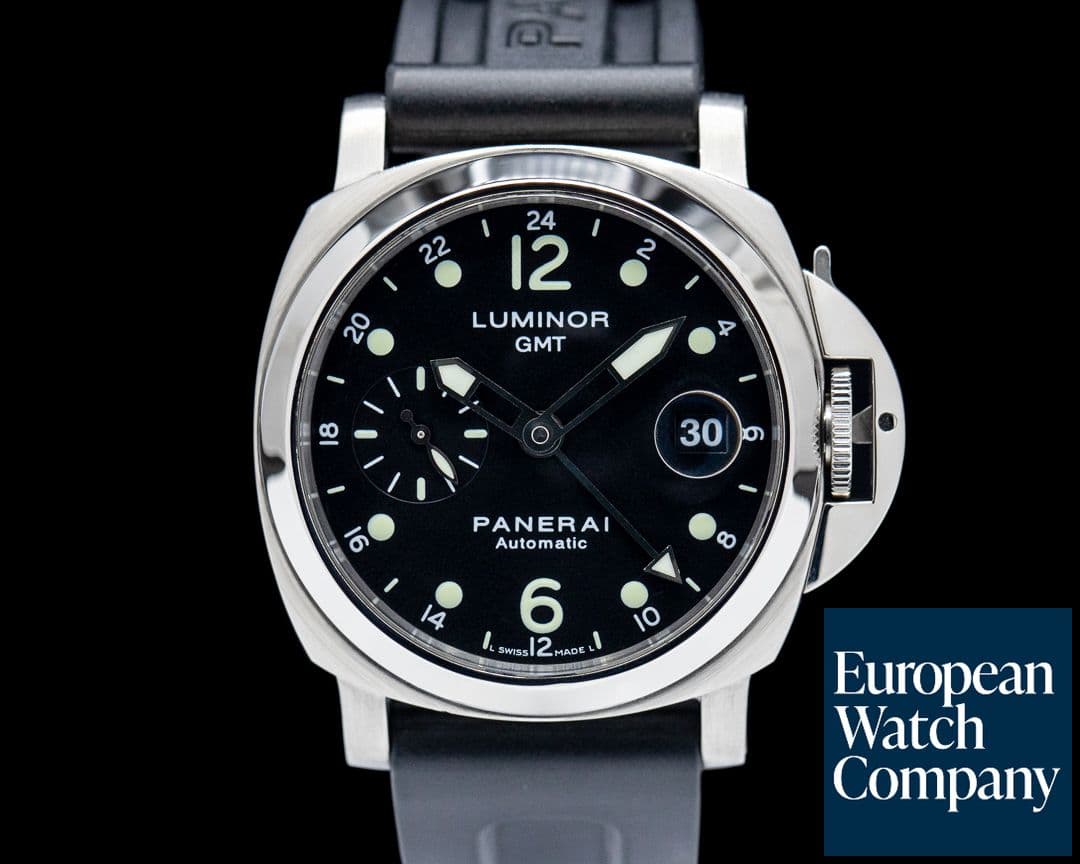 Image of Panerai PAM00160 Luminor GMT Automatic Stainless Steel Black Dial