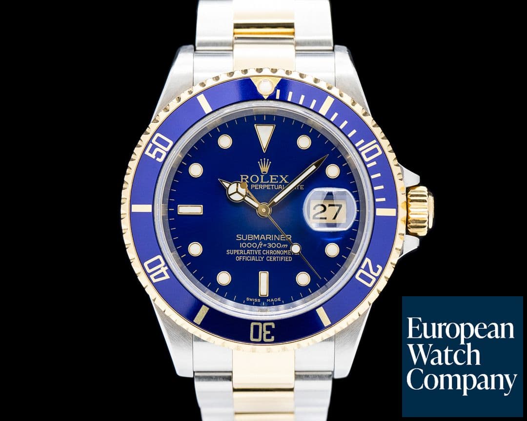 Image of Rolex 16613 Submariner Date Two-Tone Blue Dial