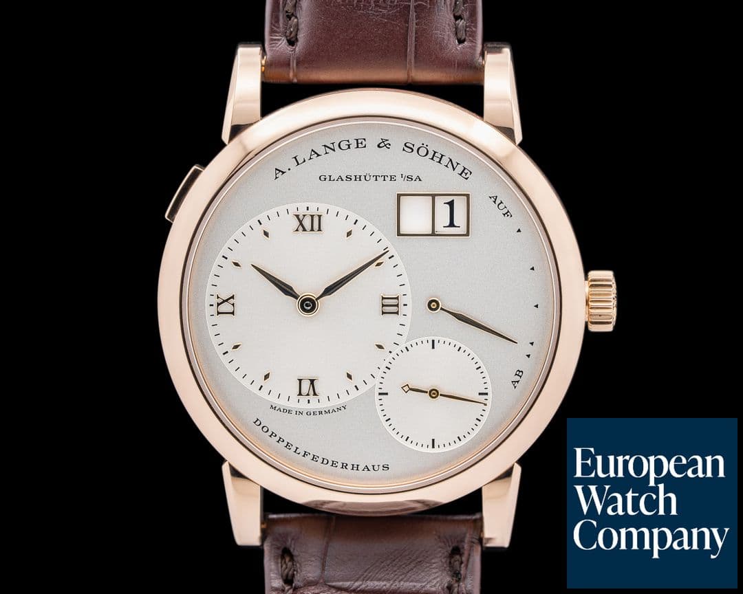 Image of A. Lange and Sohne 191.032 Saxonia Manual Wind 18K Rose Gold Silver Dial
