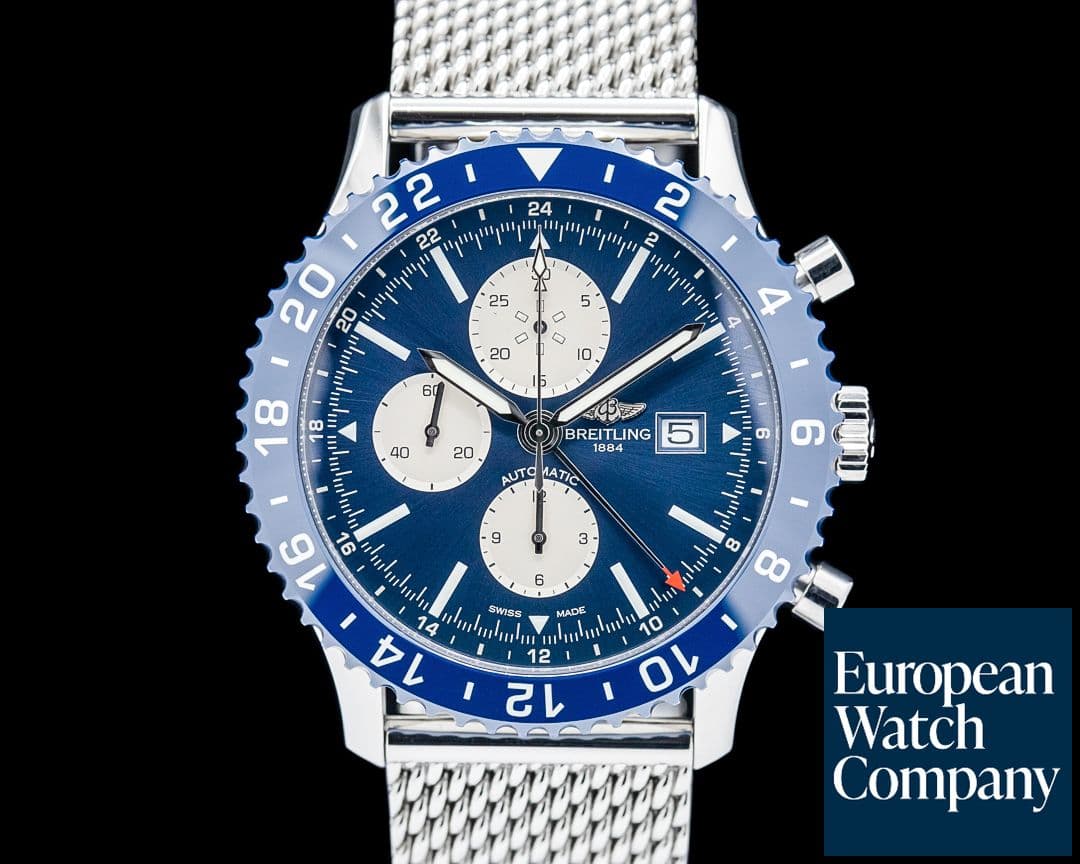 Image of Breitling Chronoliner Chronograph SS Blue Dial
