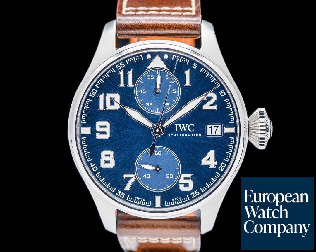 Image of IWC IW515202 Pilot's Watch Monopusher Le Petit Prince SS Blue Dial