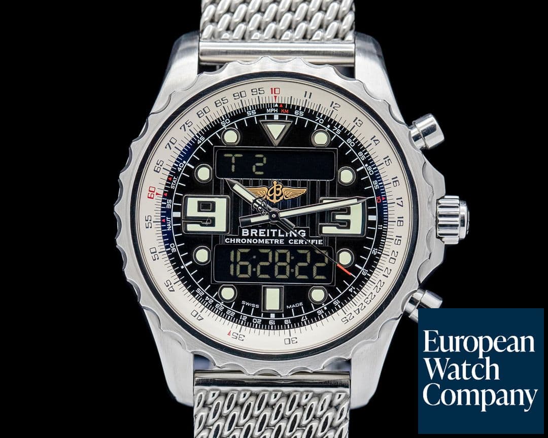 Image of Breitling A7836534 Chronospace SS Volcano Black Dial