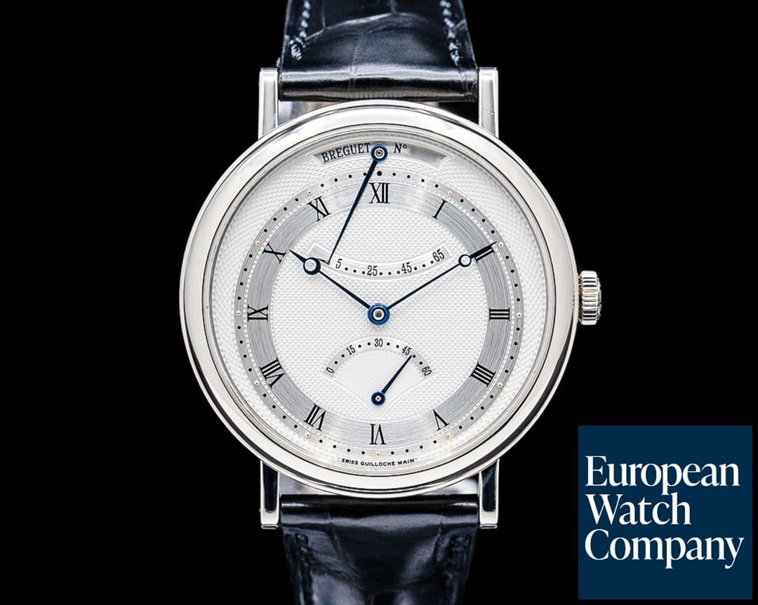 Image of Breguet 5207BB Classique Automatic 18K White Gold Silver Guilloche Dial