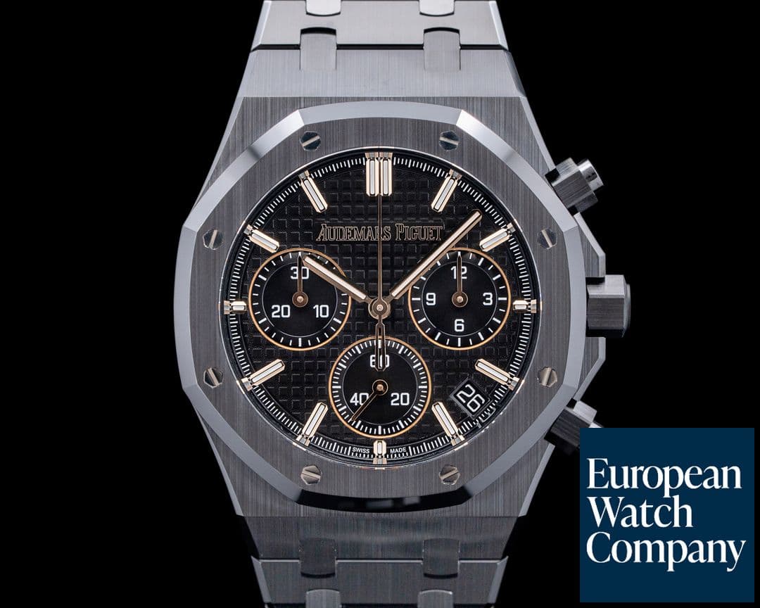Image of Audemars Piguet 26240CE Royal Oak Chronograph Black Ceramic Black Dial UNWORN