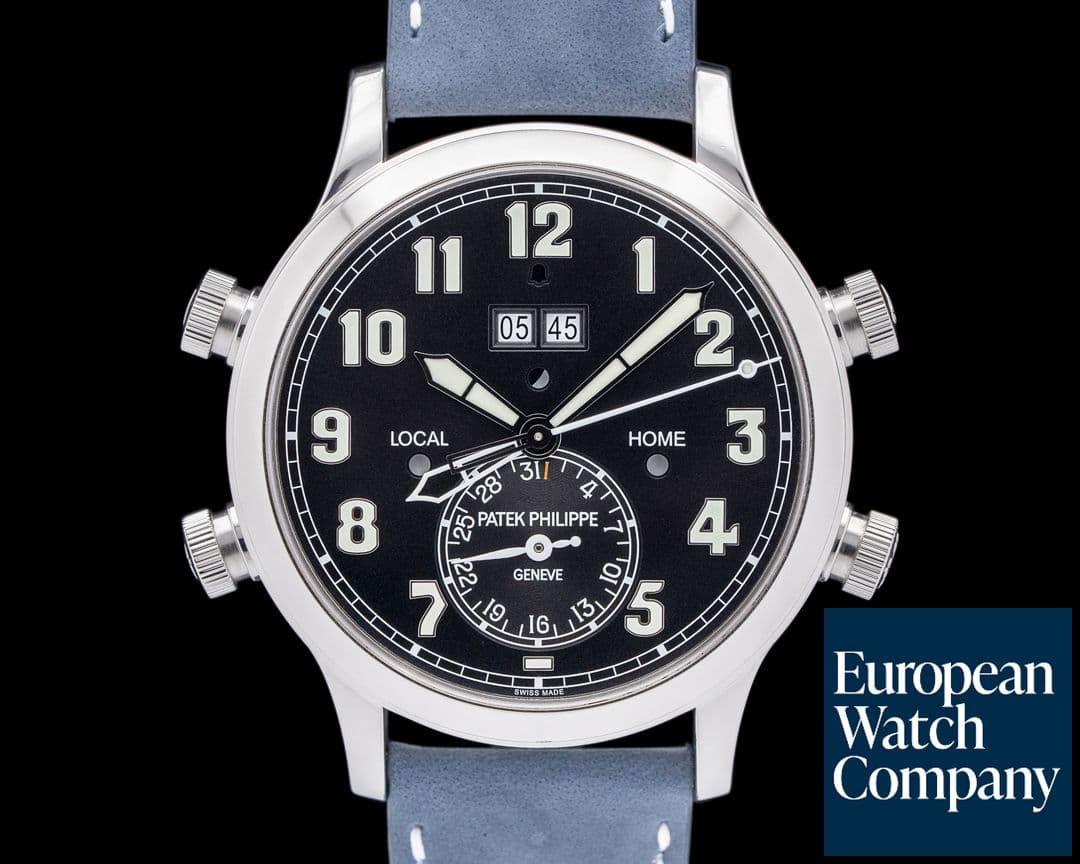 Image of Patek Philippe 5520P Grand Complications Alarm Travel Time Platinum Black Dial