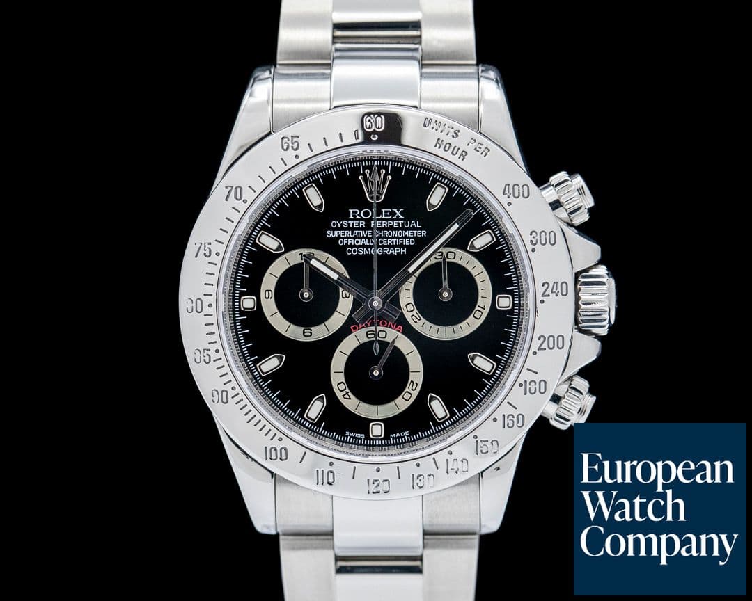 Image of Rolex 116520 Daytona SS Black Dial
