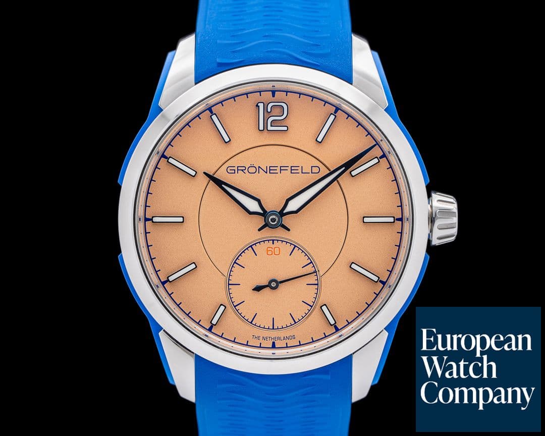 Image of Gronefeld 1969 DeltaWorks Rubberclad SS Salmon Dial 2025
