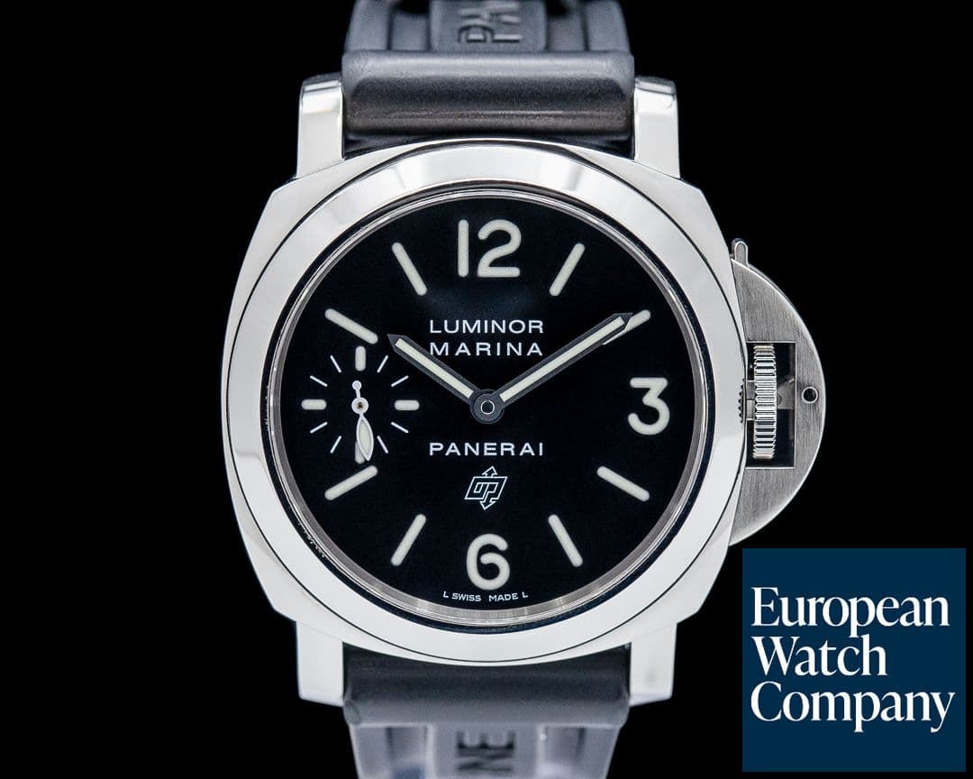 Image of Panerai PAM00005 Luminor Marina Logo SS Black Dial