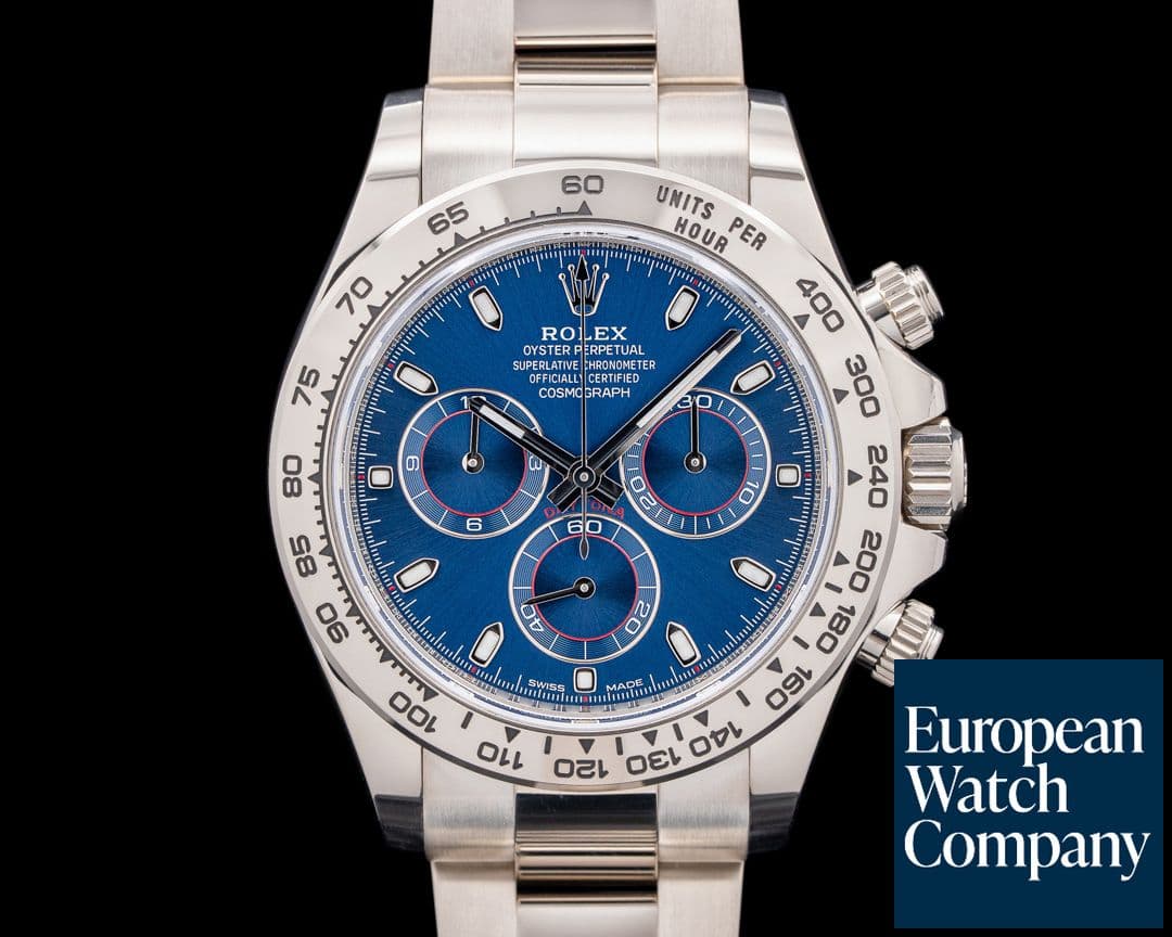 Image of Rolex 116509 Daytona 18K White Gold Blue Dial