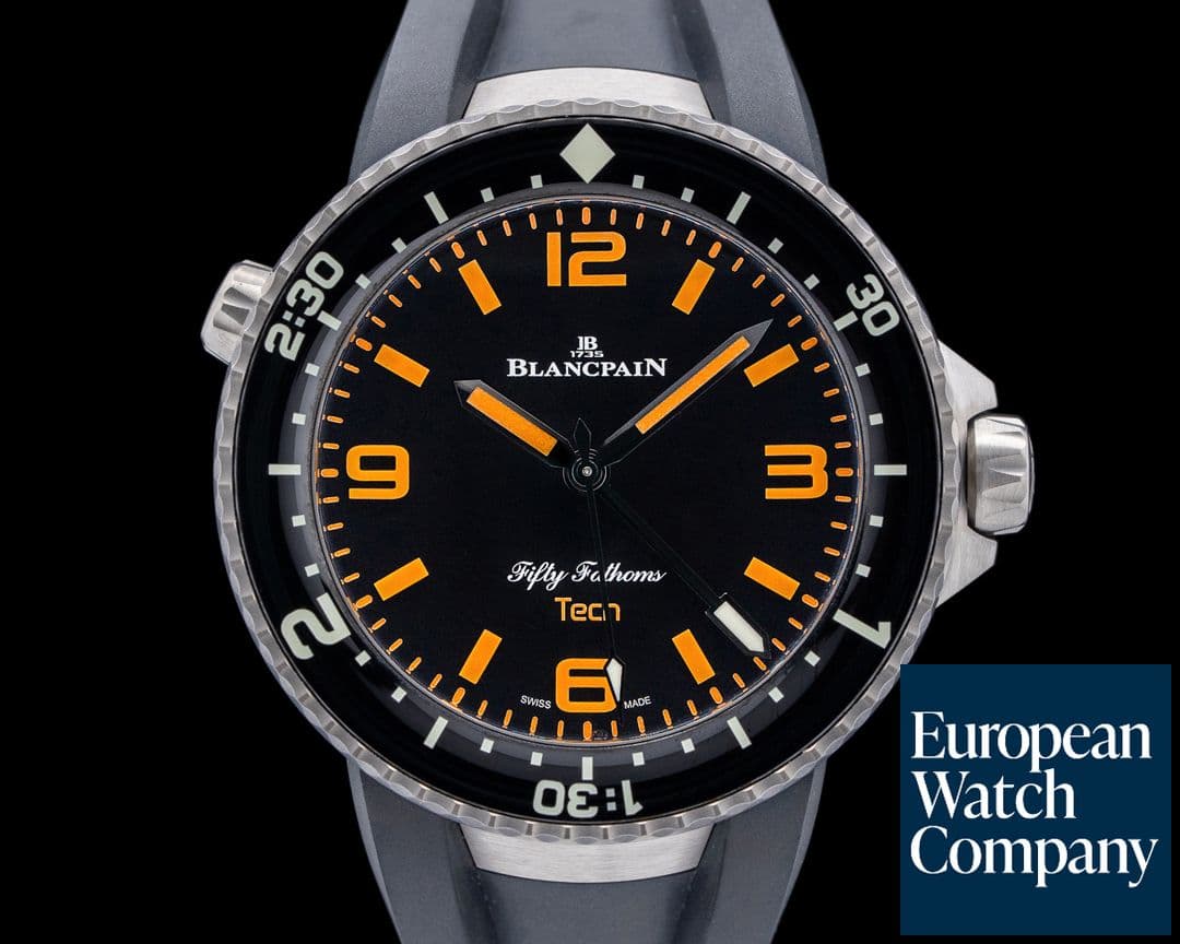 Image of Blancpain 5019 Fifty Fathoms Tech Gombessa Titanium Black Dial 2024