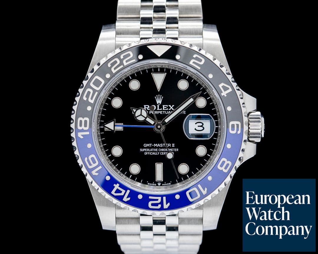 Image of Rolex 126710BLNR GMT-Master II "Batgirl" Jubilee SS Black Dial