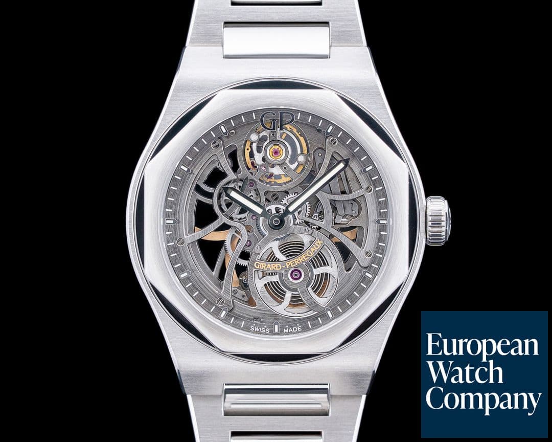 Image of Girard Perregaux 81015 Laureato SS Skeleton Dial