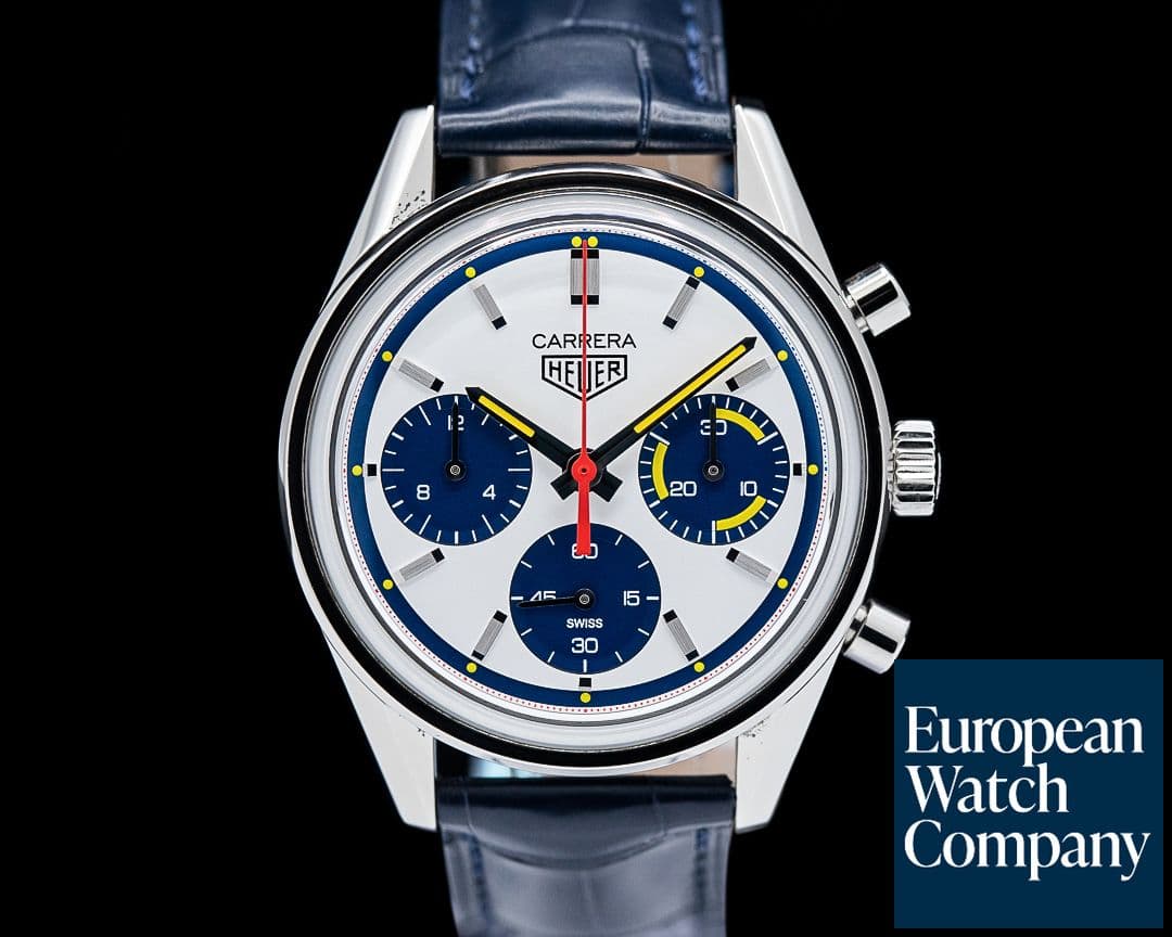 Image of TAG Heuer CBK221C Carrera 160 Years Anniversary Chronograph SS White Dial