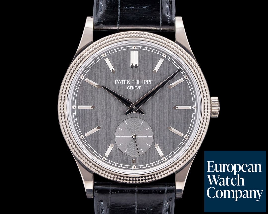 Image of Patek Philippe 6119G-001 Calatrava 18K White Gold Charcoal Gray Dial