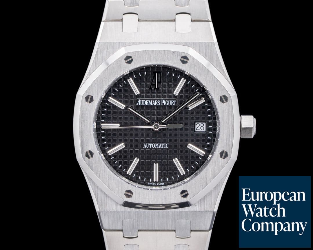 Image of Audemars Piguet 15300ST Royal Oak SS Black Dial