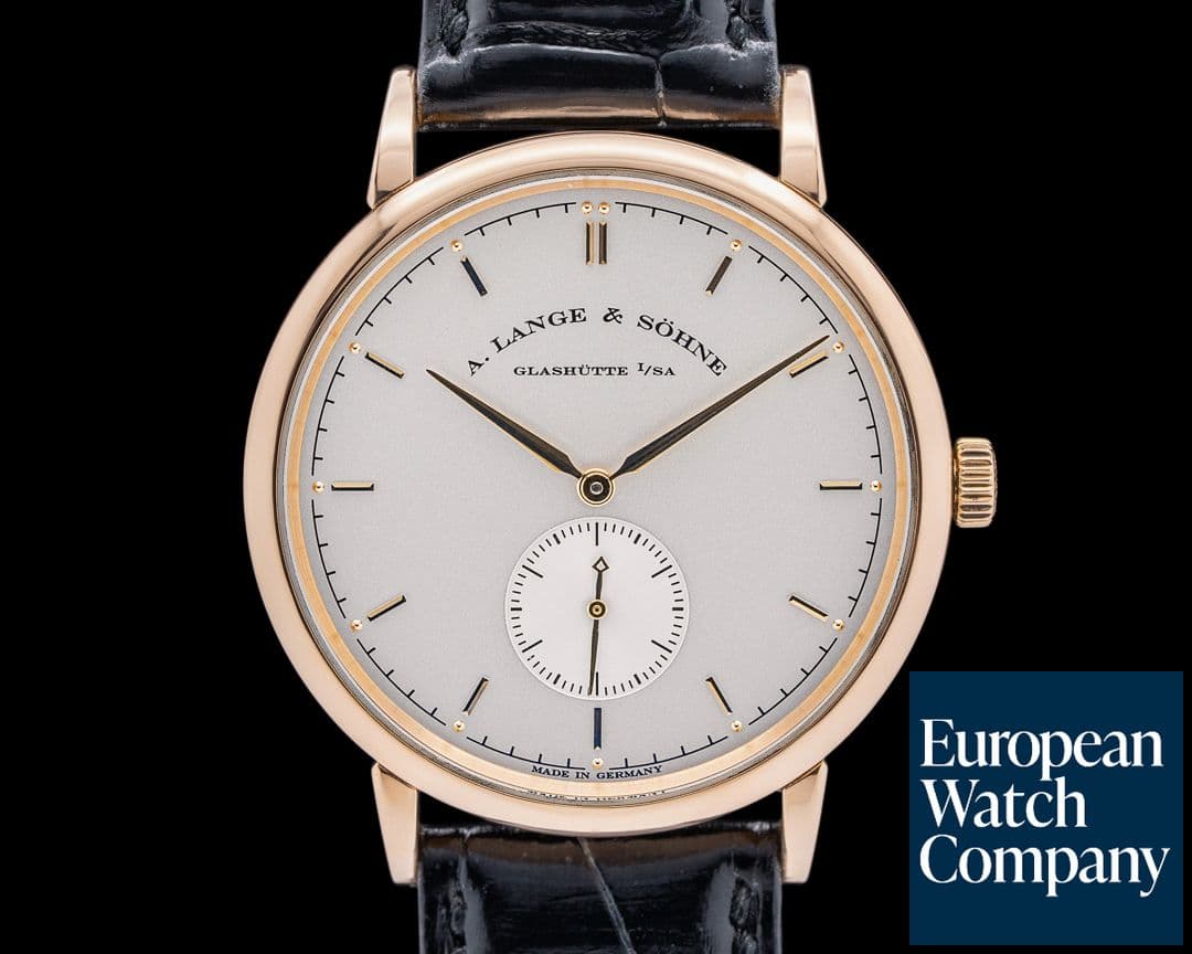 Image of A. Lange and Sohne 216.032 Saxonia Manual Wind 18K Rose Gold Silver Dial