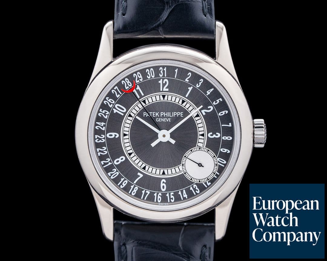 Image of Patek Philippe 6000G Calatrava 18K White Gold Gray Dial