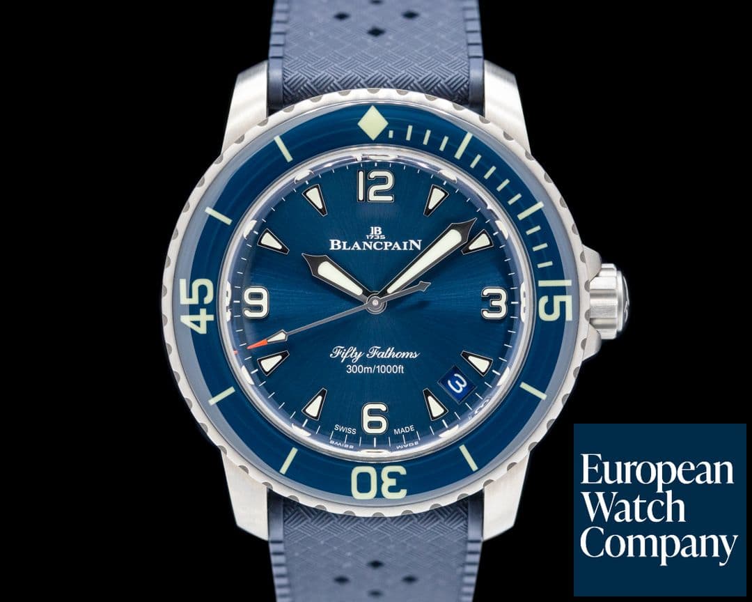 Image of Blancpain 5010 Fifty Fathoms Automatic Titanium Blue Dial 2025