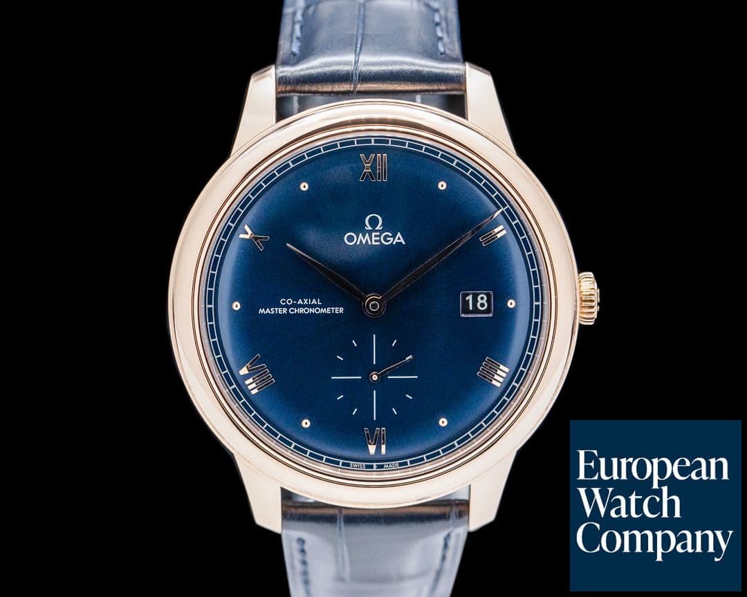 Image of Omega De Ville Prestige 18K Sedna Gold Blue Dial 2024