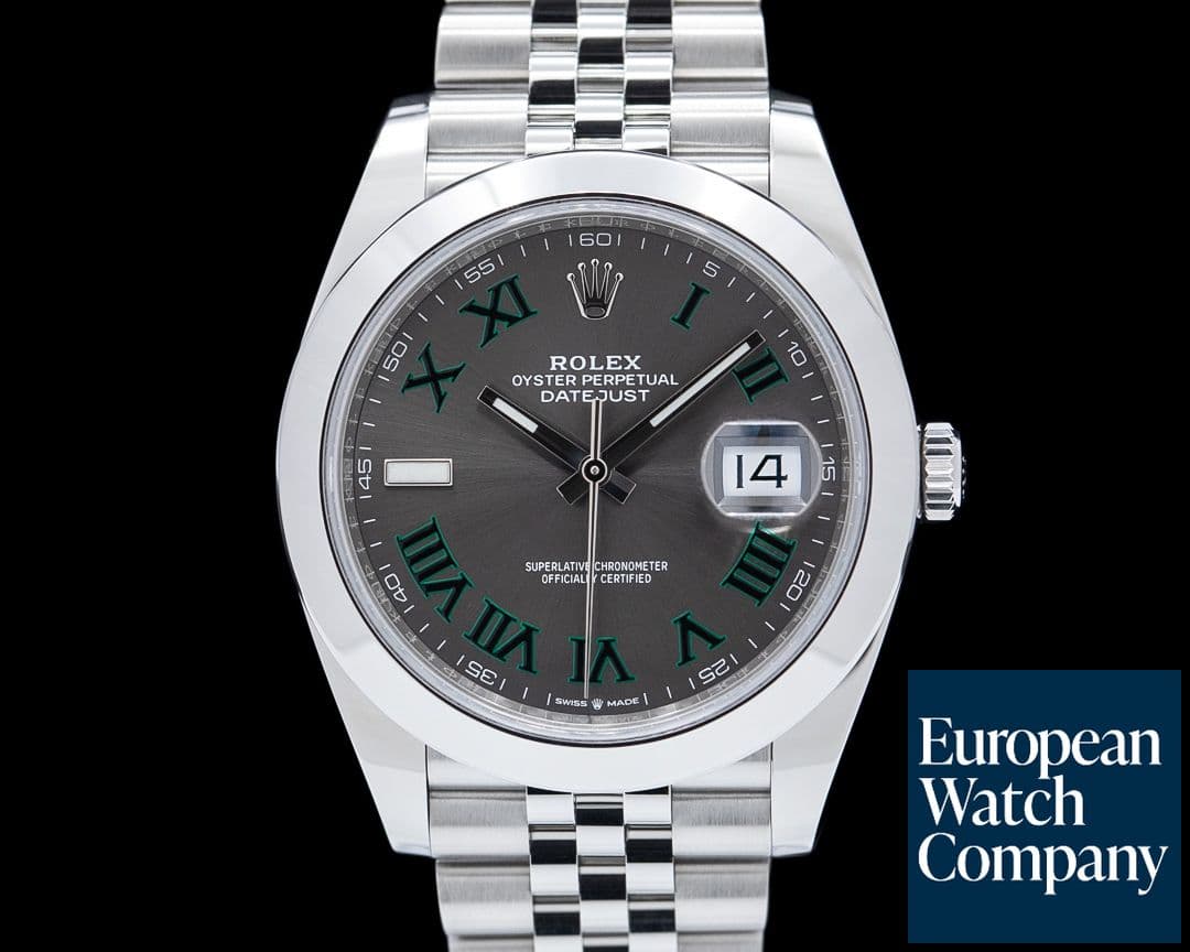 Image of Rolex 126300 Datejust 41 Jubilee SS Slate Roman Dial