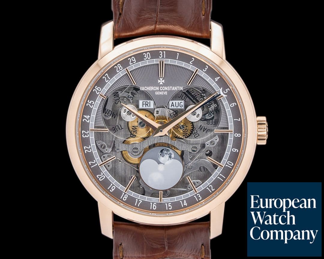 Image of Vacheron Constantin 4020T Traditionnelle Complete Calendar 18K Rose Gold Skeleton Dial