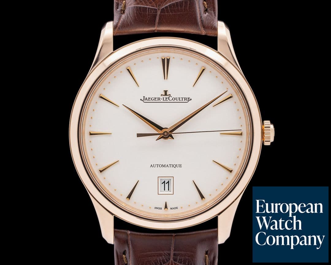 Image of Jaeger LeCoultre Q1232510 Master Ultra Thin Date 18K Rose Gold Beige Dial