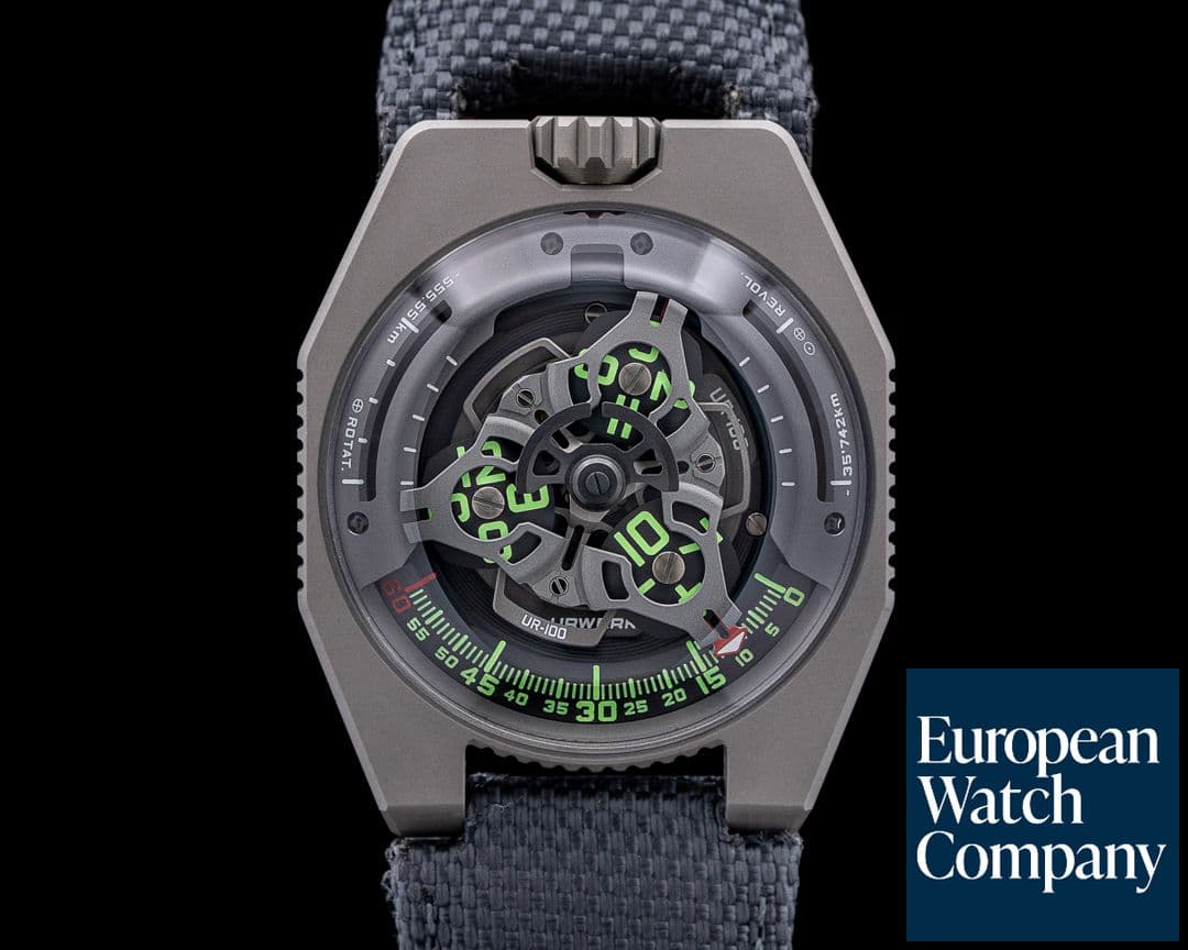 Image of URWERK UR-100 Titanium Skeleton Dial LIMITED