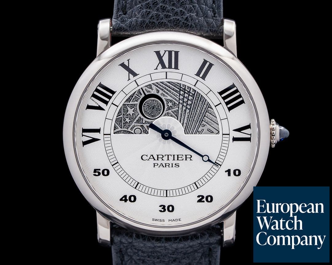 Image of Cartier 28731 Rotonde de Cartier CPCP 18K White Gold Silver Dial